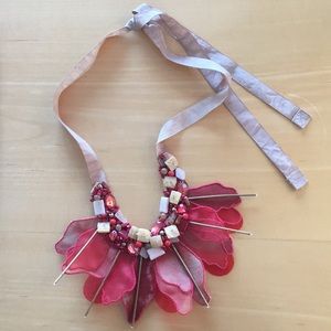 Piazza Sempione Grosgrain Bib Necklace